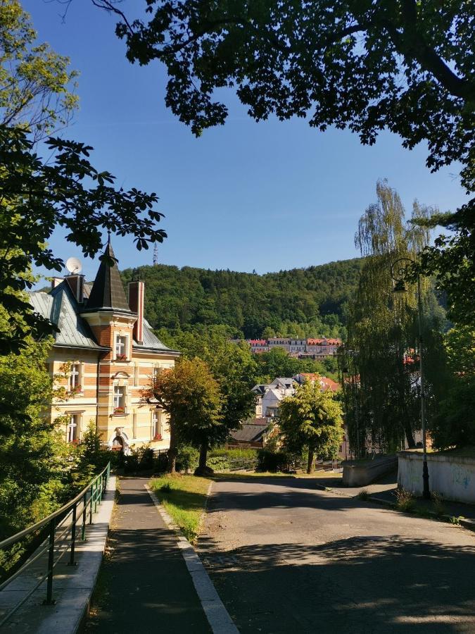 Appartamento Ubytovani Ester - Utulny Byt V Lazenskem Centru Karlovych Varu Se Zahradkou Karlovy Vary Esterno foto