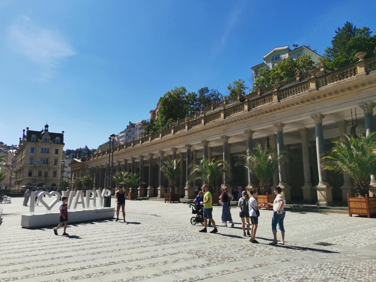 Appartamento Ubytovani Ester - Utulny Byt V Lazenskem Centru Karlovych Varu Se Zahradkou Karlovy Vary Esterno foto